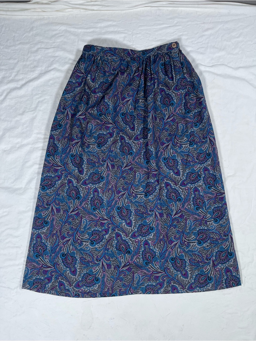 Country Sophisticates by Pendleton Blue Paisley A-Line Women's Skirt Size 8